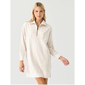 FAHERTY BRAND Women's Legend Quarter-Zip Dress off white (New